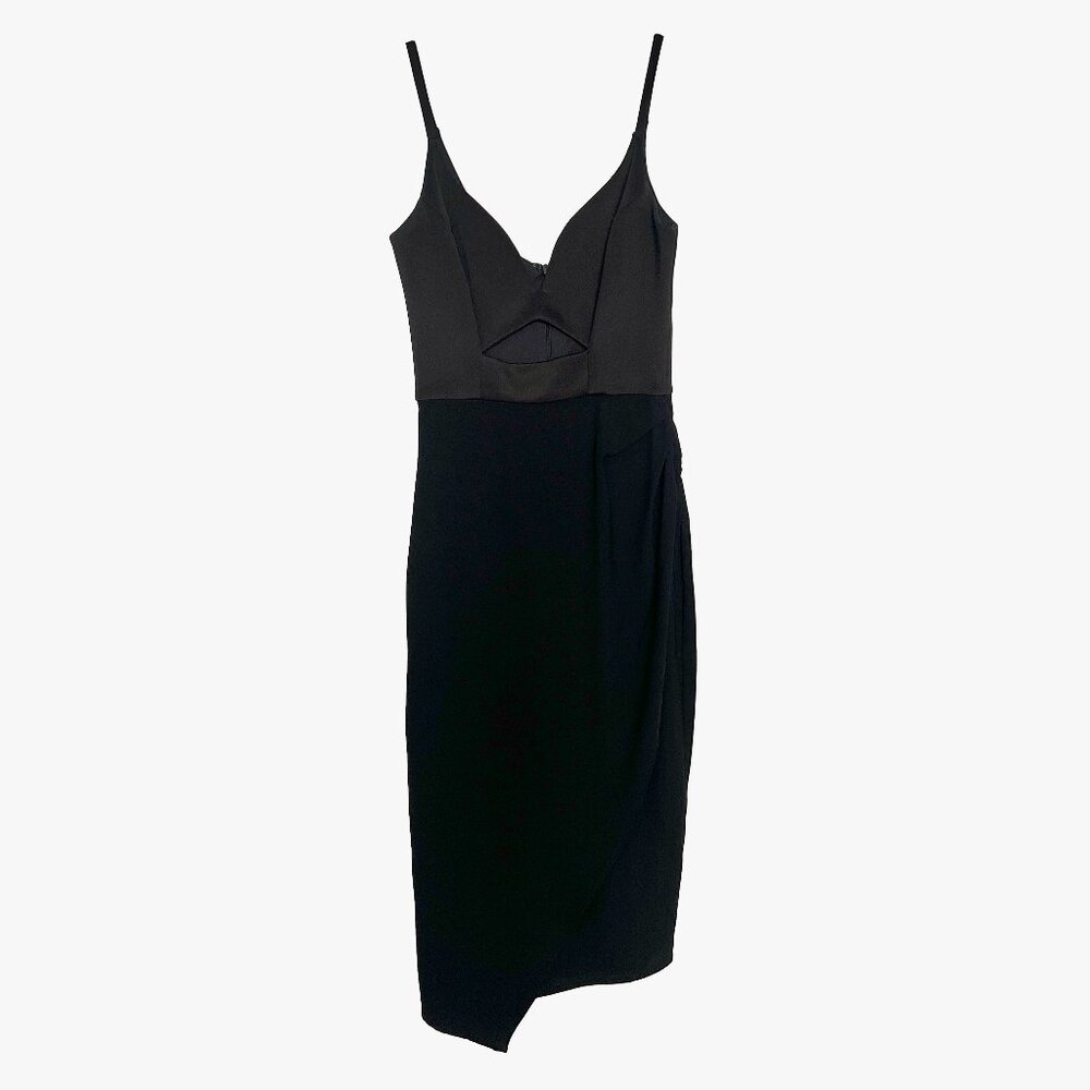 ASOS Crepe Mono Deep Plunge Pencil Dress • size‎ 4